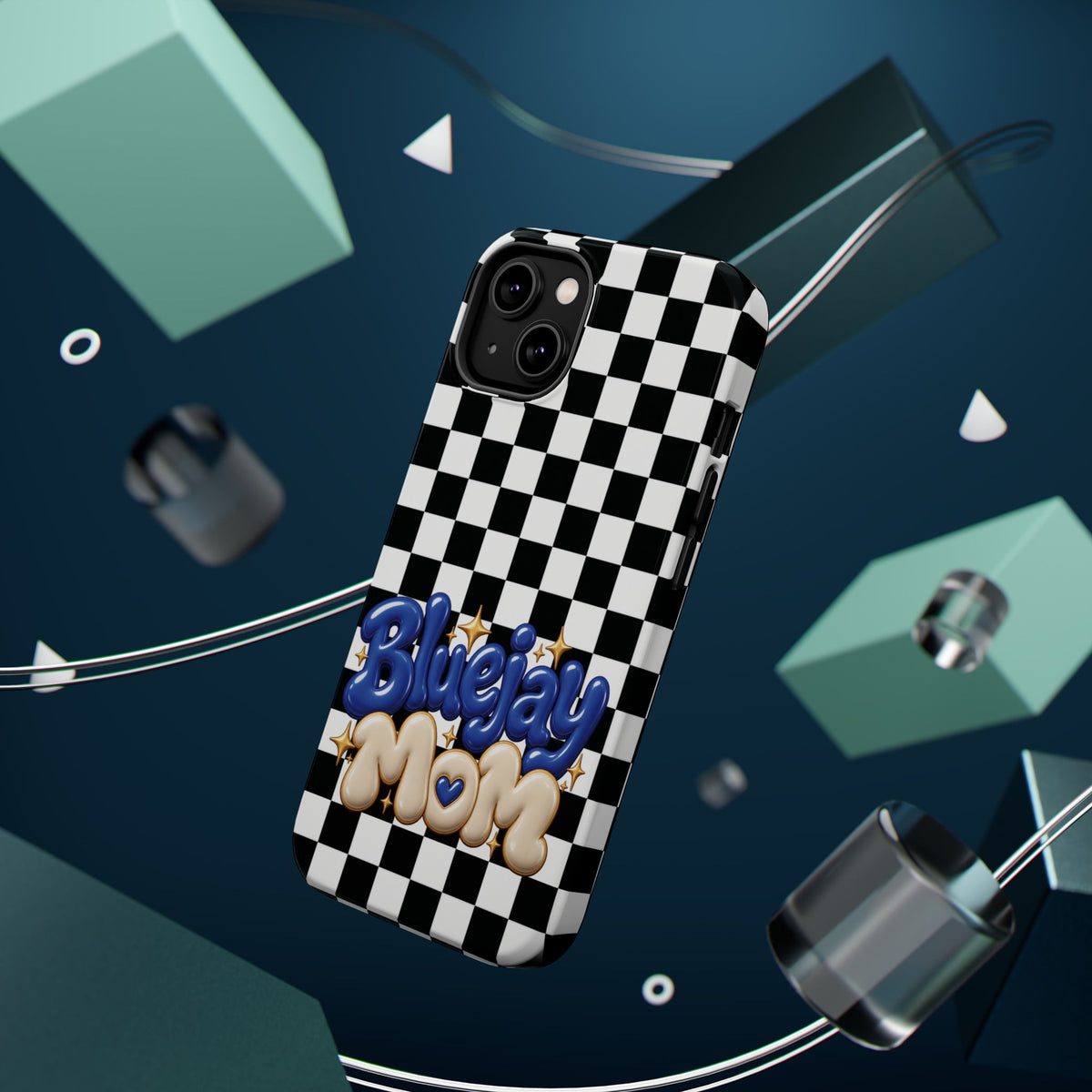 Bluejay Mom Checkerboard Magnetic Phone Case