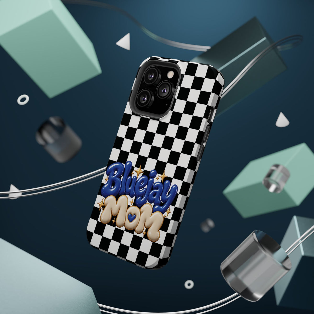 Bluejay Mom Checkerboard Magnetic Phone Case