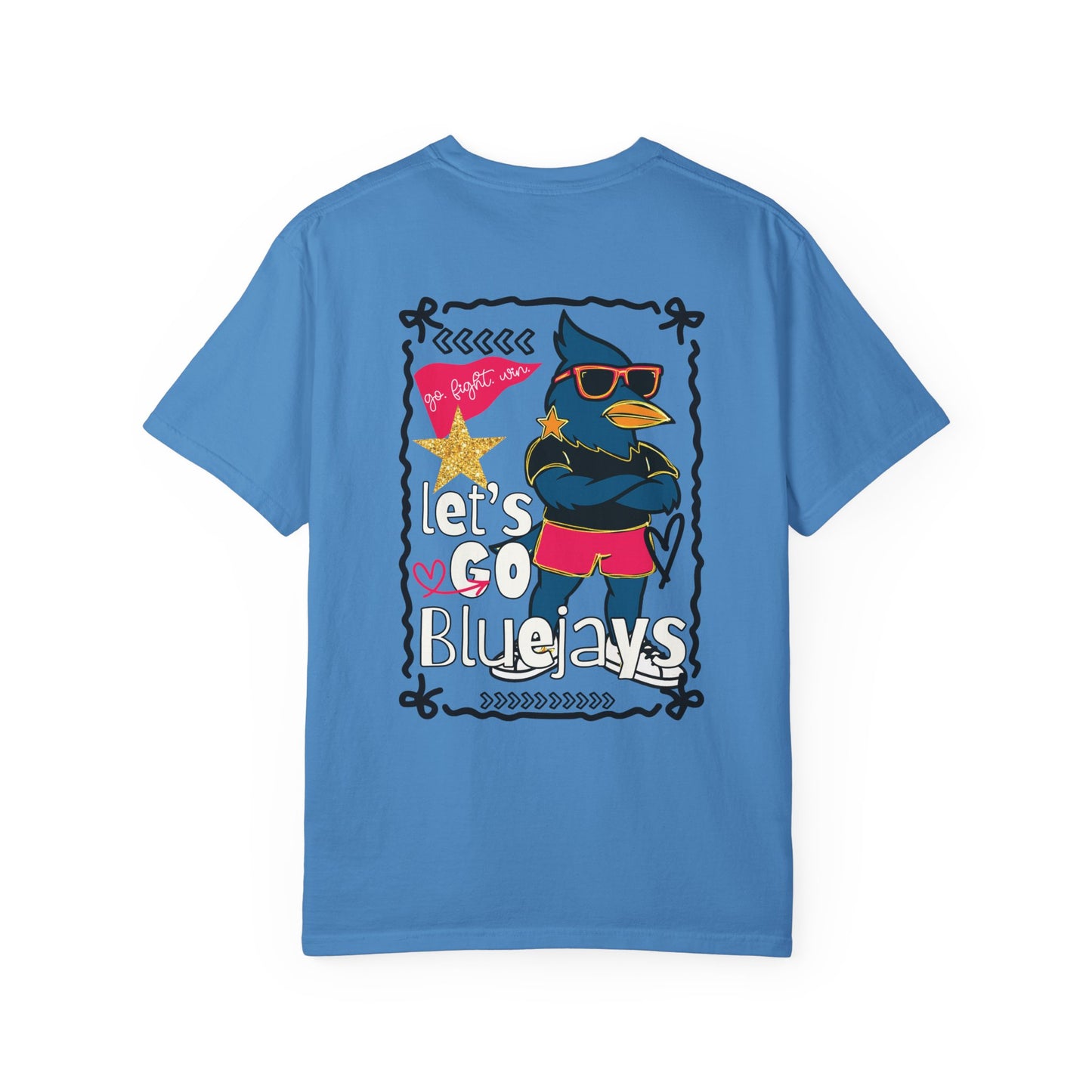 Blue Jay Mascot Graphic T-Shirt