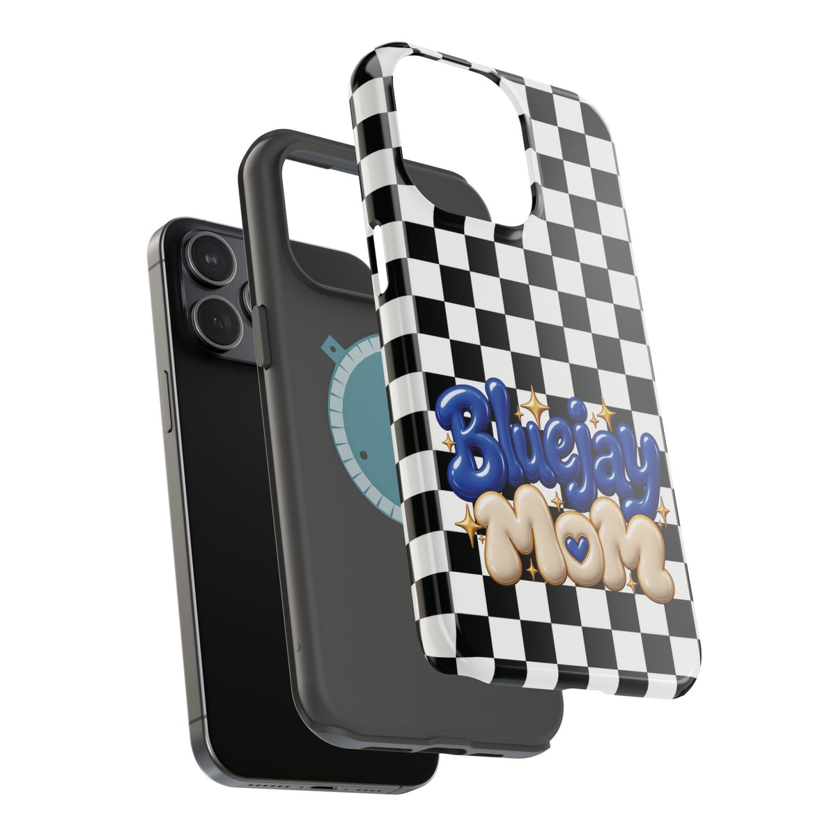 Bluejay Mom Checkerboard Magnetic Phone Case
