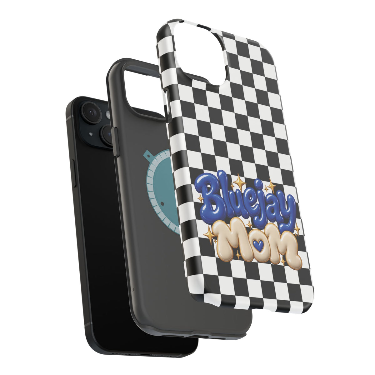 Bluejay Mom Checkerboard Magnetic Phone Case