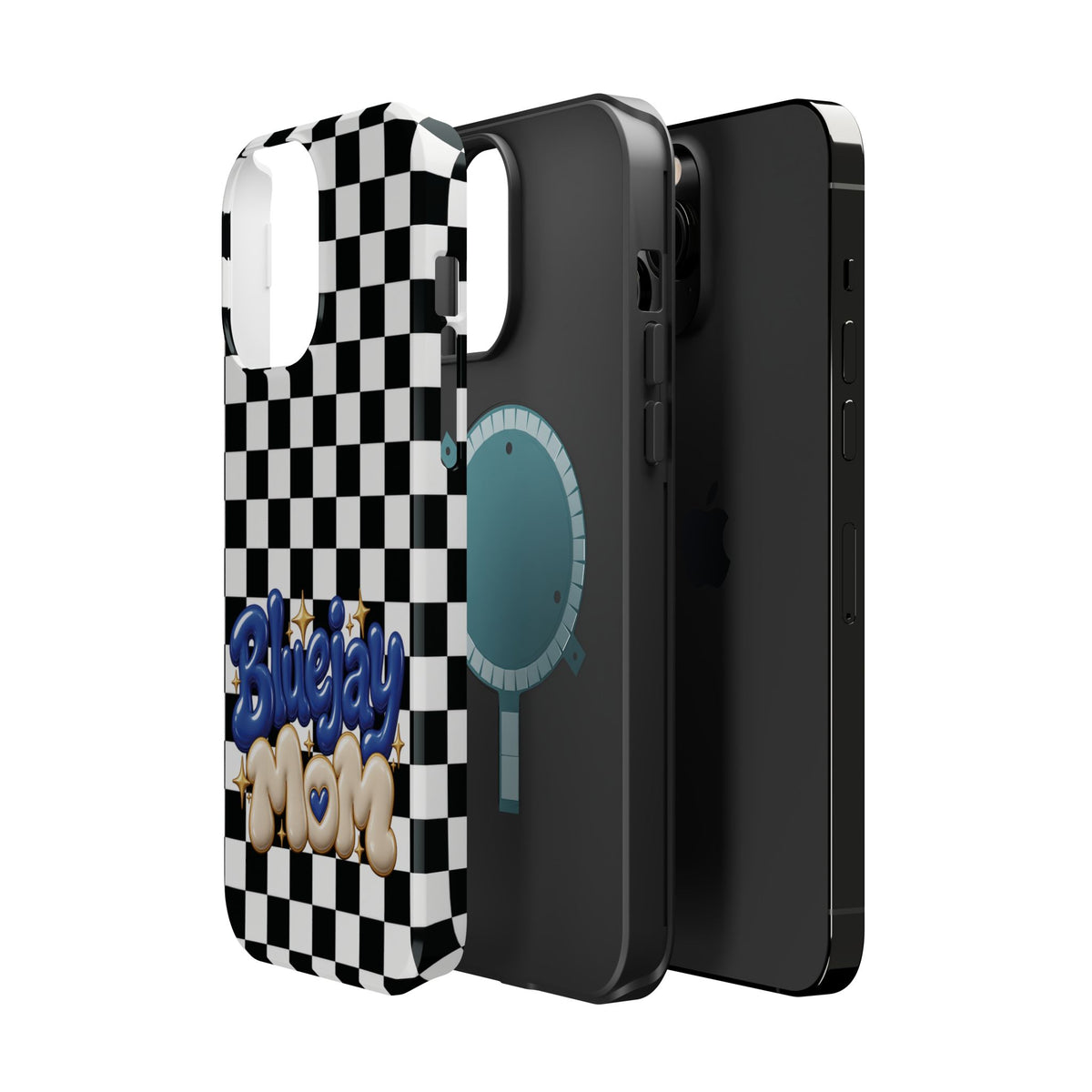 Bluejay Mom Checkerboard Magnetic Phone Case