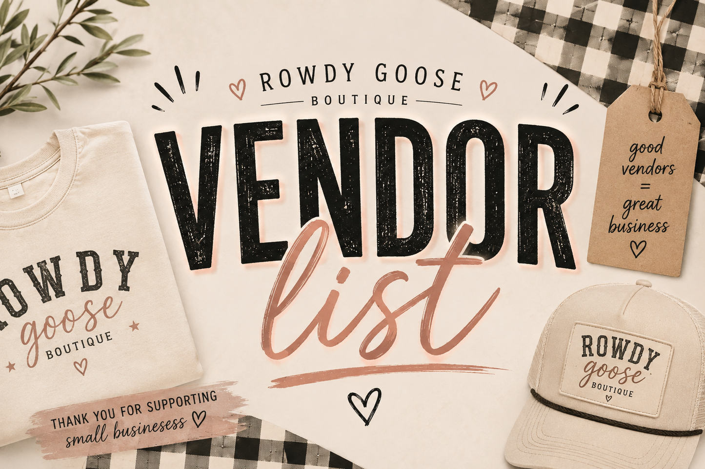 Vendor List!