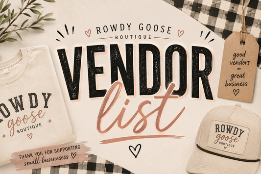 Vendor List!