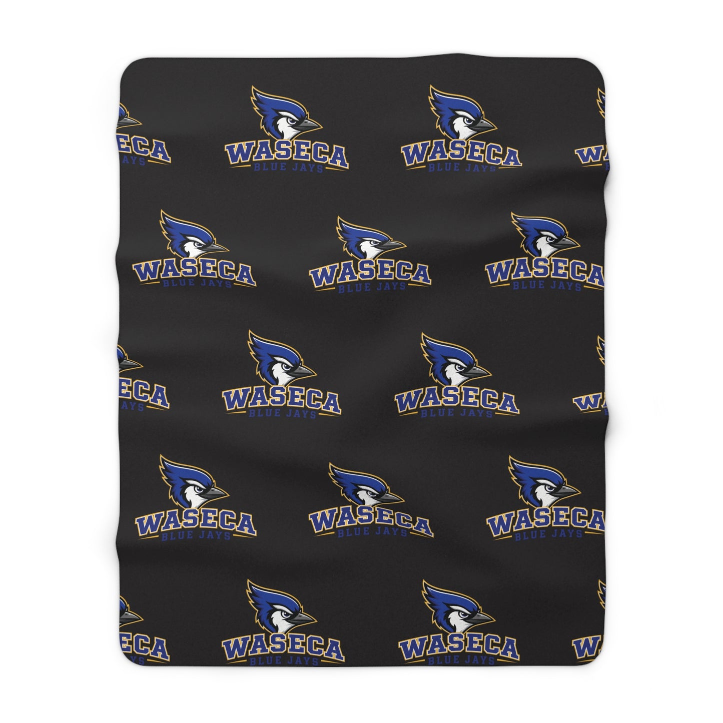 Waseca Bluejays Sherpa Fleece Blanket – Cozy Reversible Team Throw