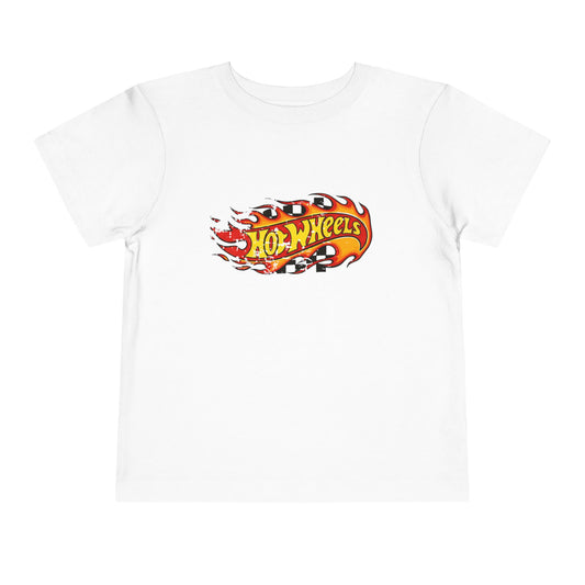 Hot Wheels Toddler Tee — Flame Logo Kids' Short Sleeve Shirt