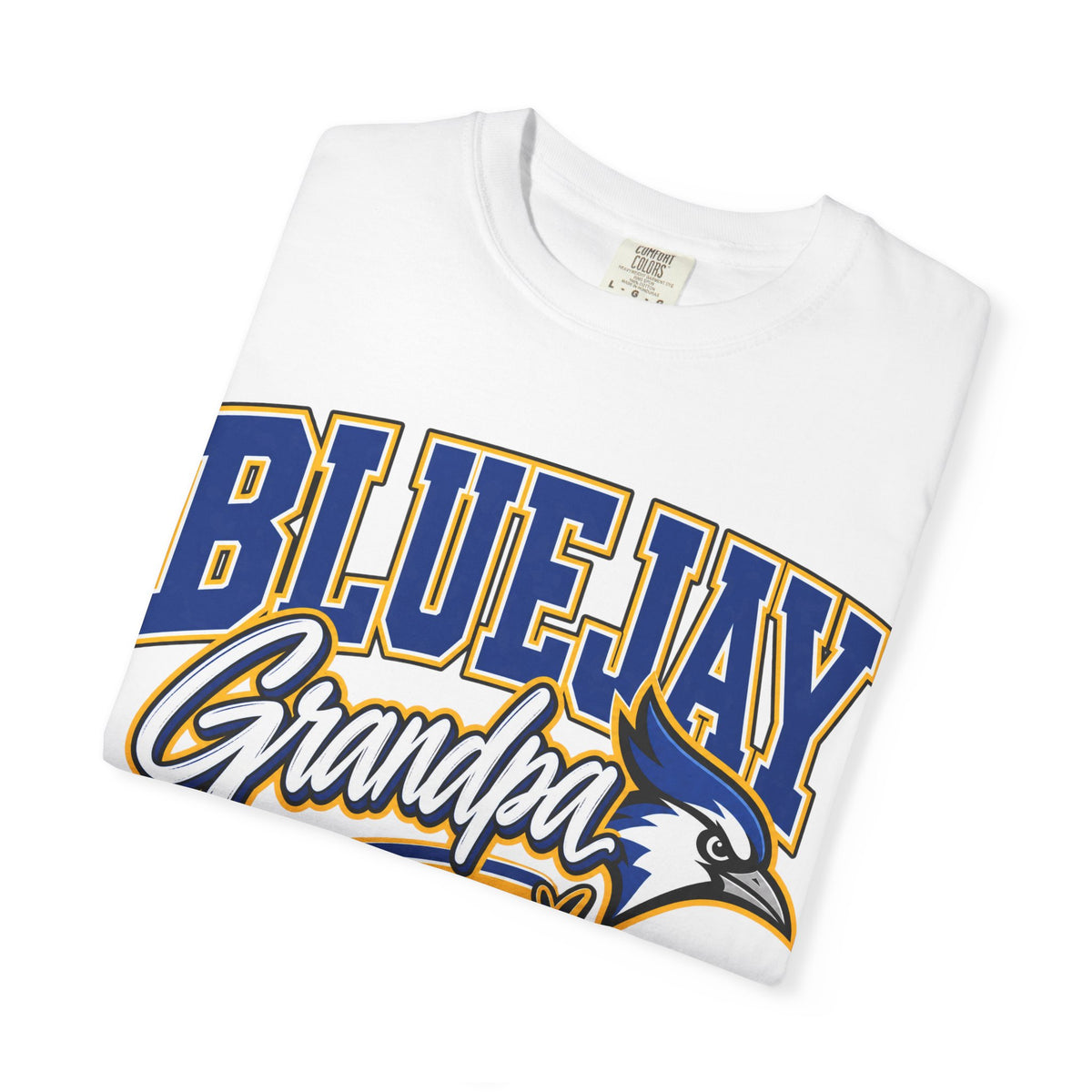 Bluejay Grandpa T-Shirt — Custom Name & Number Team Tee